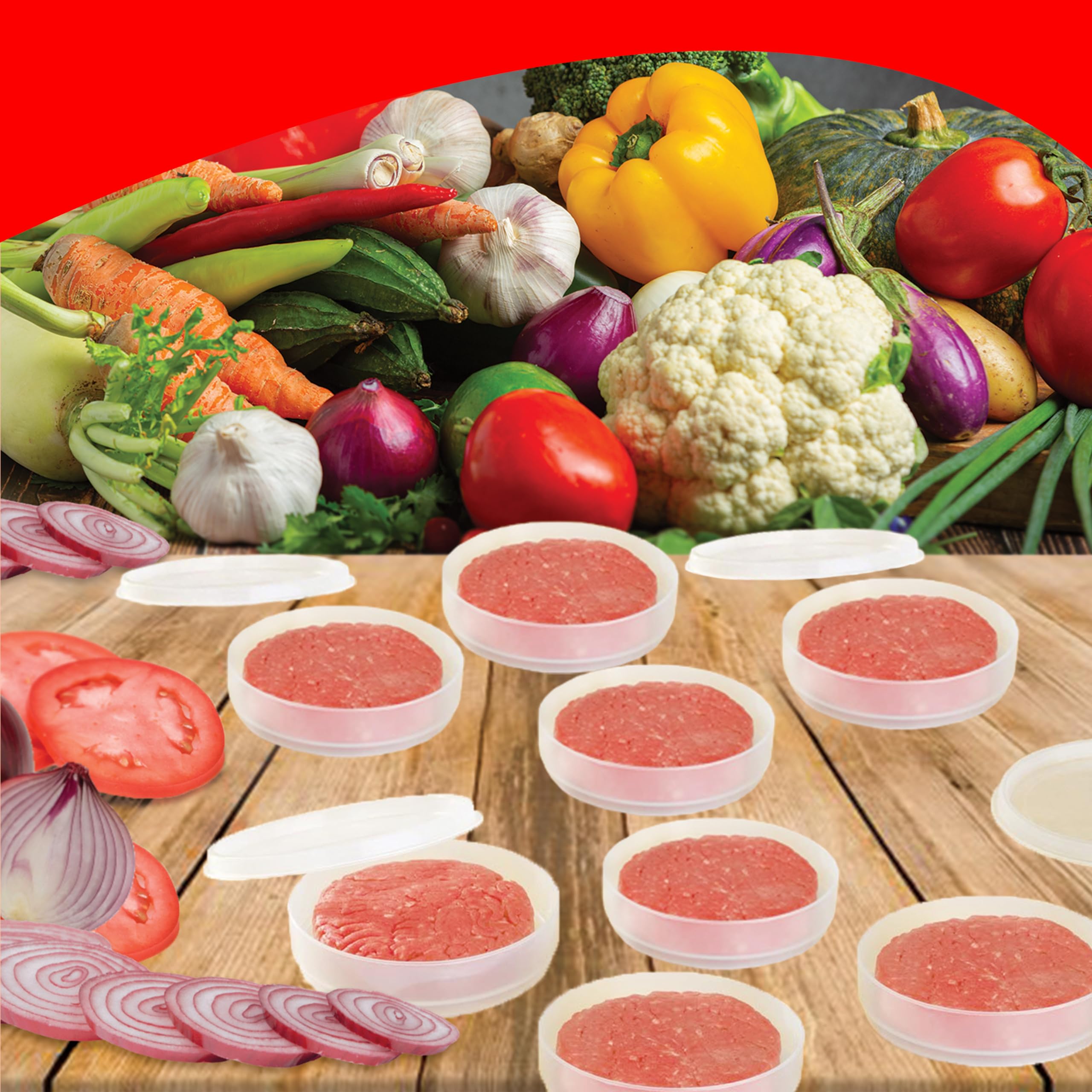 Amazon.com: Hamburger Containers Are A Kitchen Essential, A Must